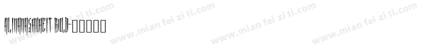 AlimamaShuHeiT Bold字体转换